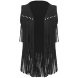 Gilet Cowboy Noir Femme