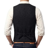 Gilet Sans Manches Western en Laine