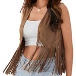 Gilet sans Manche Western Femme