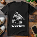 T- Shirt Johnny Cash Finger Noir