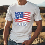 T-Shirt USA Homme