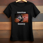 Tee Shirt Americain Country Noir