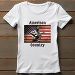 Tee Shirt Americain Country Blanc