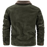 Veste Style Western en Velours Côtelé pour Homme
