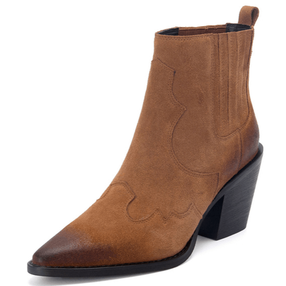 Bottines clearance pointues camel