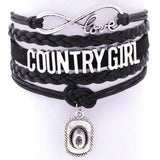 Bracelet Country Noir pour Femme
