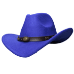 Chapeau Style Cowboy Bleu