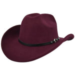 Chapeau de Cowboy Western Country Bordeaux