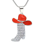 Collier Country Femme Rouge