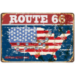 Plaque Vintage Route 66