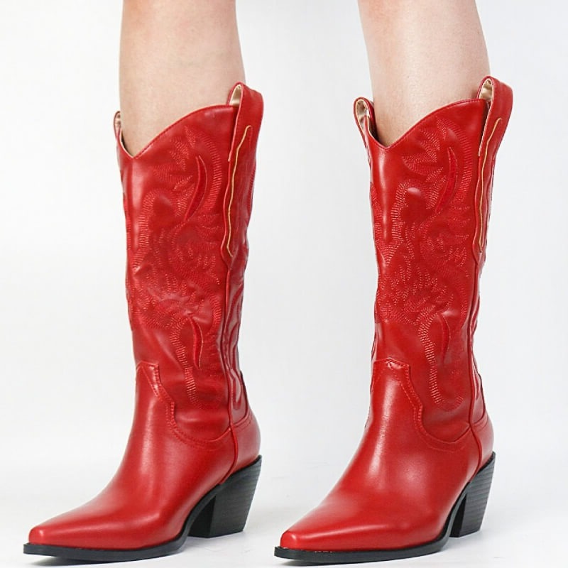 Bottes Cowboy Rouges Femme | Le Cowboy.com