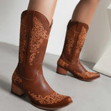 Bottes Style Country avec Broderies