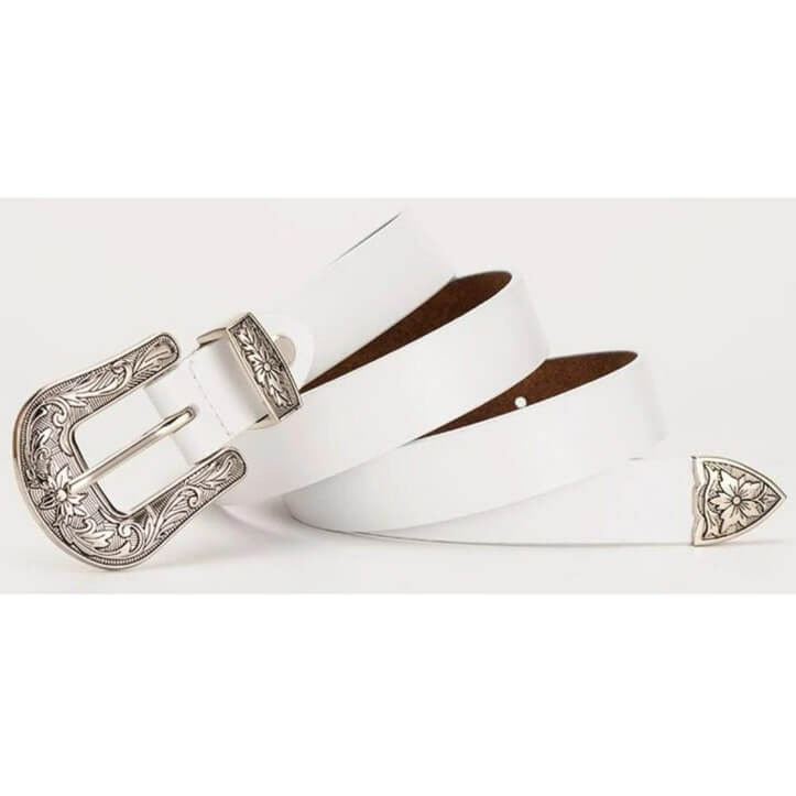 Ceinture Western Blanche Le