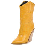 Bottes Western Femme Jaunes