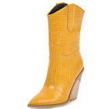 Bottes Western Femme Jaunes