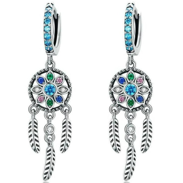 Boucles D'Oreilles Attrape-Rêve Pendantes - Alliage, Pour Femmes - Neuf Avec Étiquettes