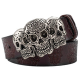 Ceinture en Cuir et Boucle Western Mexicaine