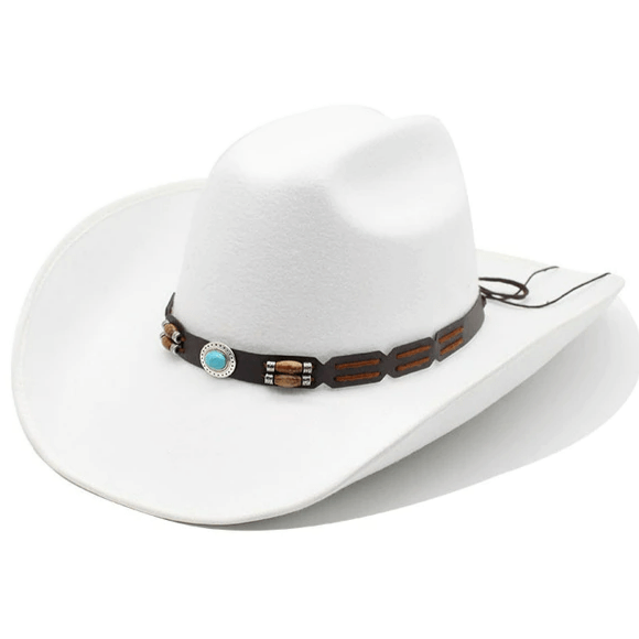Chapeau Cowboy Western avec ficelle pour femme Maroc