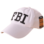 Casquette Américaine FBI Blanche