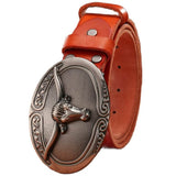 Ceinture Western Country Marron Clair pour Homme