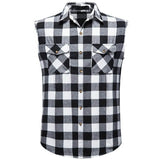 Chemise Western Blanche Homme Sans Manches