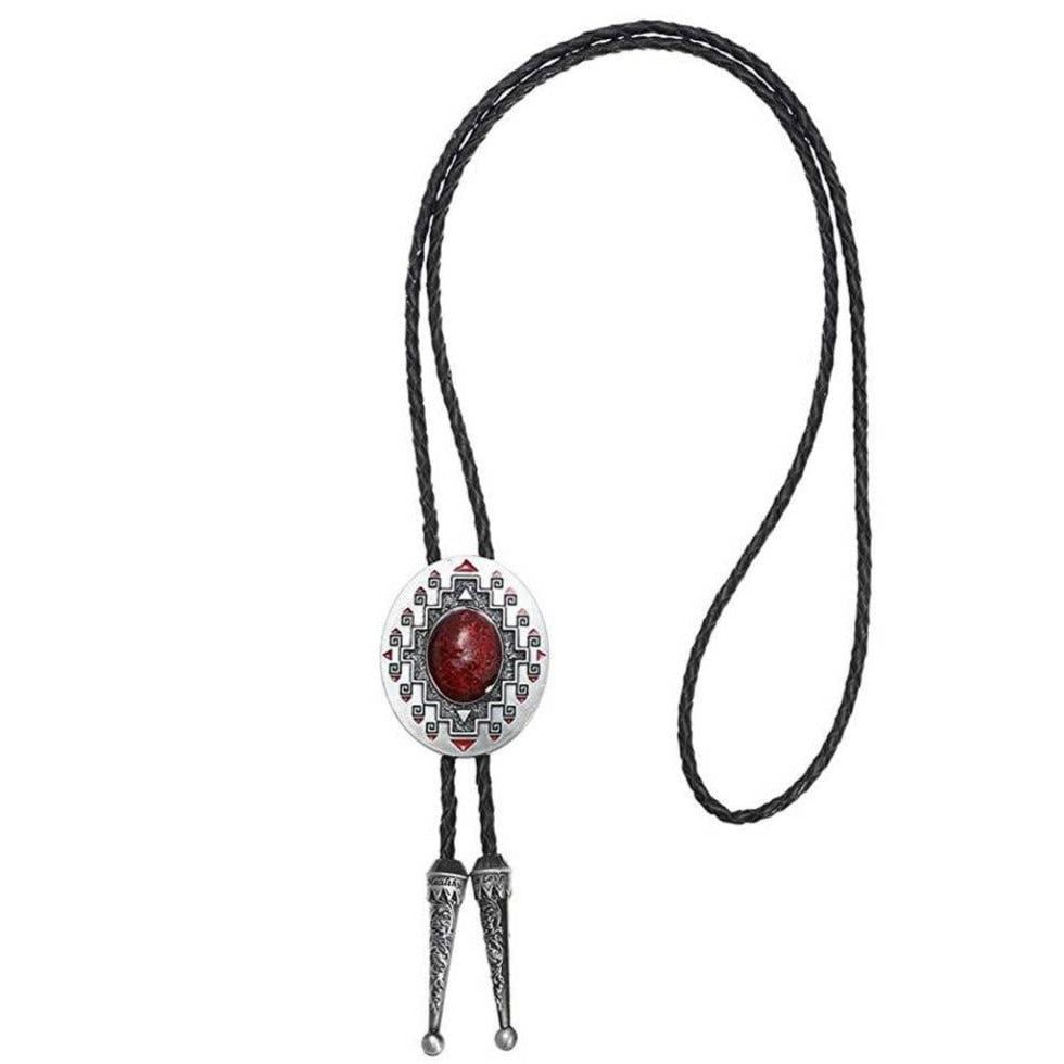Cravate Cowboy Homme, Bolo Tie, Classique Plaqué Or Majuscules Lettres