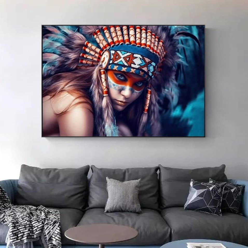 Tableau Indien Le Faucon | Boutique Amérindienne